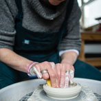 Juliet Macleod in her studio 2018